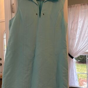 Gerry Weber Aqua and Coral Detail Sleeveless Top